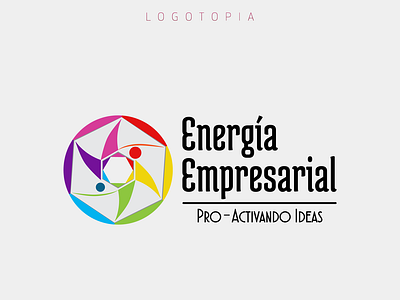 Logotopia - Energía Empresarial branding design logo vector