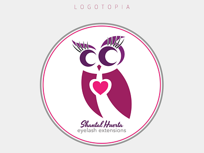 Logotopia - Eyelash Extensions / Shantal Huerta branding design logo vector