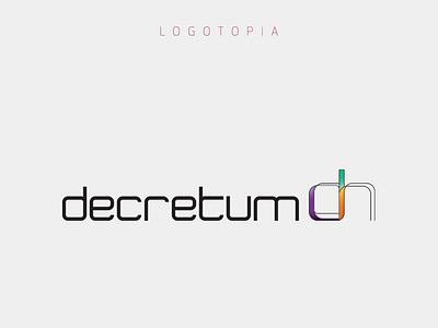 Logotopia - Decretum branding design illustration logo vector