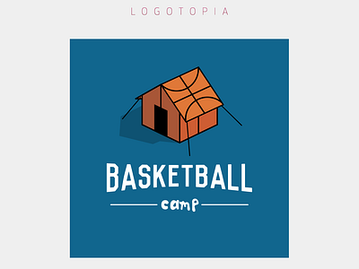 Logotopia - Basketball Camp branding design logo vector