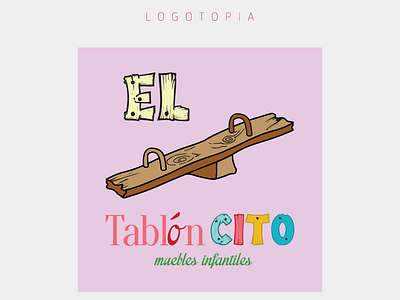 Logotopia - Tabloncito branding design illustration logo vector