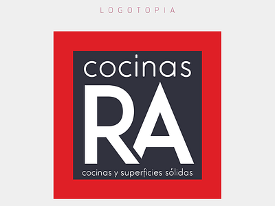 Logotopia - Cocinas RA branding design logo vector