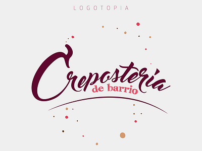 Logotopia - Crepostería branding design illustration logo vector