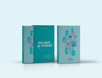 Big Book of Blooms book books cover cover design design flower font photoshop poligraphy style typography