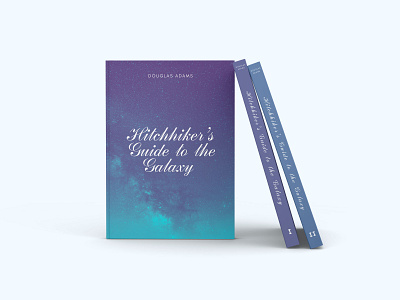 Guide to the Galaxy book books cover cover design design font photoshop poligraphy style typography