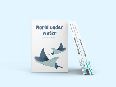 World under water book books cover cover design design font photoshop poligraphy style typography