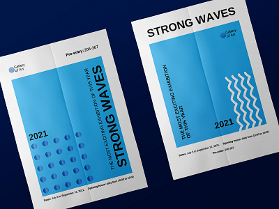 Strong waves design font graphic design paint photoshop poster river sea style typography waves