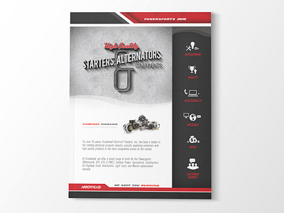 Company Overview branding branding and identity catalog design company branding flyer design graphic design powersports print design typography