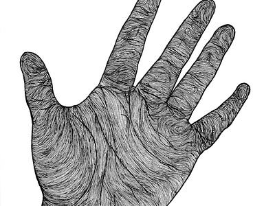 Hand details hand illustration ink drawing lines sketchbook
