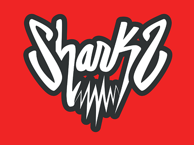 Sharks - Hand Lettering Design