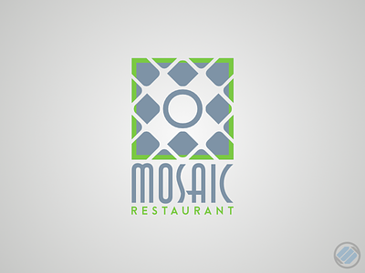 Mosaic Restaurant Logo design logo logodesign mosaic restaurant vectorlogo