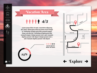 Travel Exploration UI Concept