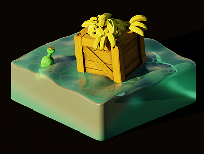 stylized flotsam 3d low poly art low polygon pirate