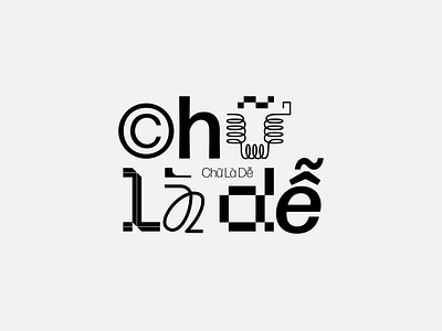 Chu La De - Book Title book design duong graphic design halography logo type typography vietnam