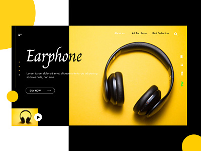 Earphone Website ui web