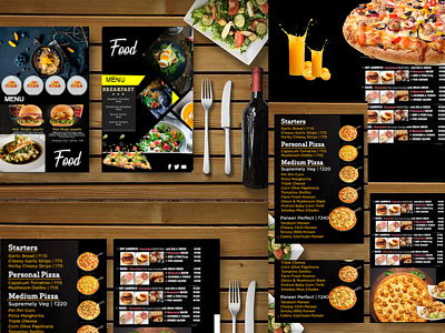 Food Leaflet Design design ui