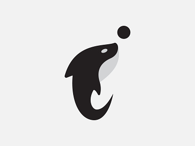 Dolphin Logo design dolphin fish i logo minimalist