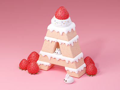 A Strawberry Cake