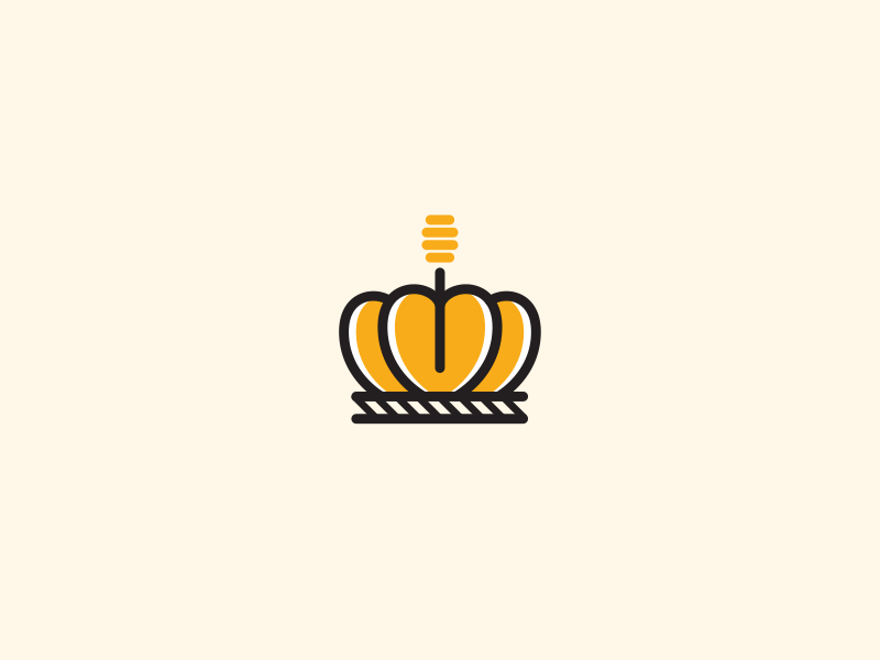 Honey and stuff - Identity Exploration bee blackletter crown drip drop f gold honey honey dippers identity logo queen