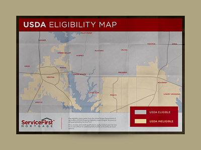 USDA Eligibility Map - Northern DFW - SFMC