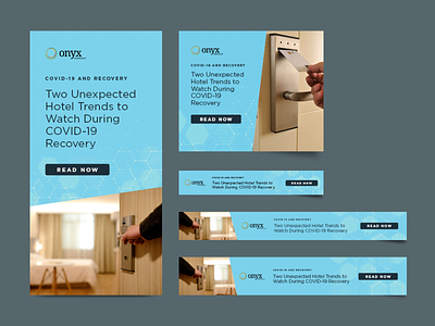 Banner Ads - COVID-19 Blog - Onyx banner banner ad composition design digital digital ads digital marketing graphic design illustrator indesign photoshop