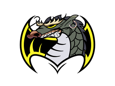 Dragon animal design illustration logo 插图 设计
