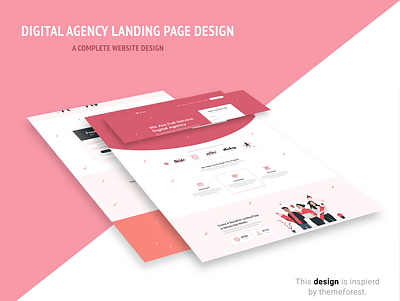 Digital agency landing page design agency app app landing page app showcase theme business corporate creative digital business digital marketing digital services it services mobile app portfolio saas software solutions startup technology xd template xd template