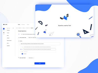 Question Creation tool for learning management system (LMS) concept education exam learning lms paper question tool ui userexperience ux webdesign