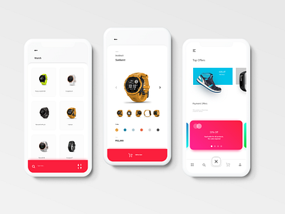 Shopping app design amazon android appdesign card cart category discount filter flipkart greentoad offer product products shoe shoppingapp showcase uidesign uxdesign watch webdesign
