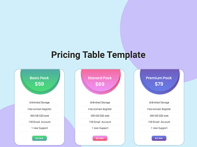 Pricing Table Template price pricing pricing page pricing plan