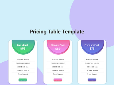 Pricing Table  Template