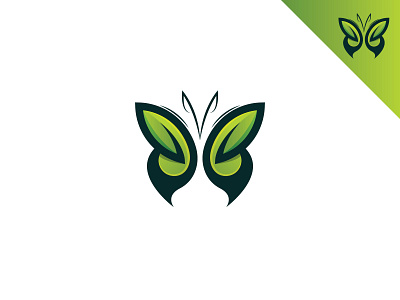 green butterfly beauty bird bird logo brand brand and identity branding butterfly gradient green inspiraldesign leaf leave lettermark logo logodesigner minimilist nuture