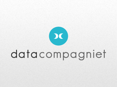 datacompagniet logo blue clean it logo typography