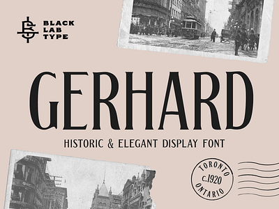 Gerhard - Vintage Display Font display font display type display typeface typography vintage font vintage lettering vintage type vintage typeface
