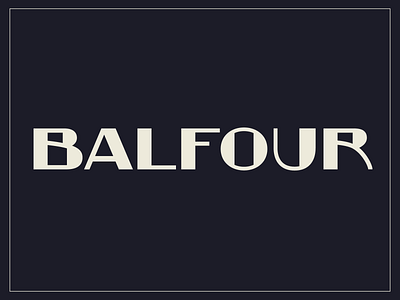 BALFOUR - Art Deco Type WIP 1920s 1930s art deco display font display typeface industrial retro font type design typogaphy vintage font vintage lettering vintage typeface