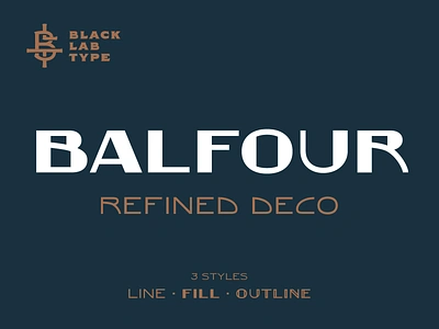 Balfour : Art Deco Revival Font 1920s 1930s architecture art deco deco display font display typeface gatsby geometric modern retro font revival style moderne type design typography vintage font