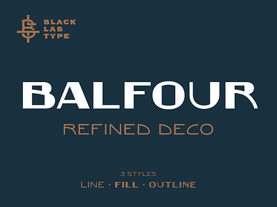Balfour : Art Deco Revival Font