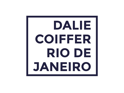 dalie coiffer rio de janeiro branding design illustrator logo logodesign