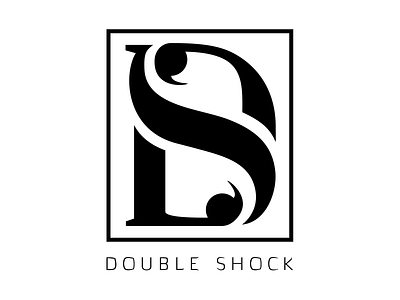 Camacho Double Shock Monogram design double meaning ds lettering ligature ligatures logodesign logos monogram monogram logo negative space scorpio scorpion serifs shock sting stinger