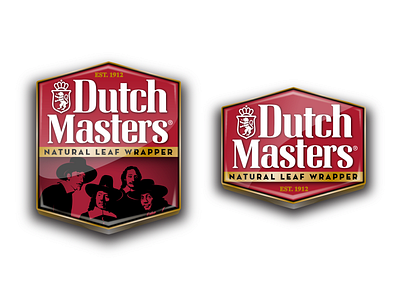 Dutch Masters Logo app design brand refresh branding branding design button button design buttons cigars graphic design logo packaging vector wordmark logo