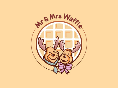 Mr & Mrs Waffle animal logo deer gothenburg illustration mascot mohammad mohsen khezri mohsen khezri moose mr mrs waffle sweden خانم و آقای وافل طراحی شخصیت طراحی مسکات طراحی مسکات لوگو طراحی کاراکتر محسن خضری محمد محسن خضری گوزن