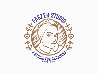 Faezeh Studio emblem logo face logo faezeh print studio faezeh studio linocut brand linocut logo linocut workshop mohsen khezri استودیو فائزه طراحی لوگوی امبلم طراحی لوگوی مدالی طراحی لوگوی چهره چاپ لینوکات کارگاه چاپ لاینوکات کارگاه چاپ لینو