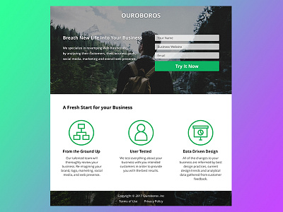 Daily Ui Challenge #003 003 dailyui duic landing page web design