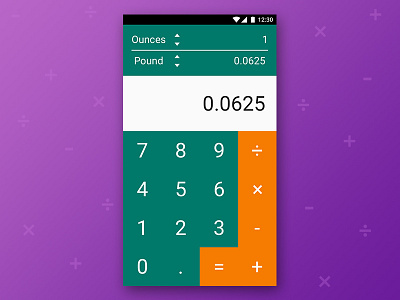 Daily Ui Challenge #004 004 app design calculator dailyui duic