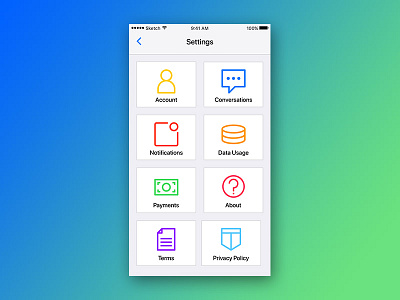 Daily Ui Challenge #007 007 app design dailyui duic settings