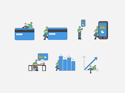 Flat illustration Fintech Pay Card