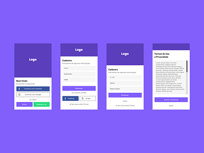 Signup Cadastro screens mobile app login mobile responsive screen signup