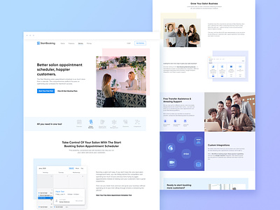 Landing Page Redesign for a SaaS Product (Online Scheduler)