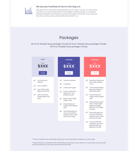 Alioned Agency - Shopify Setup Landing Page