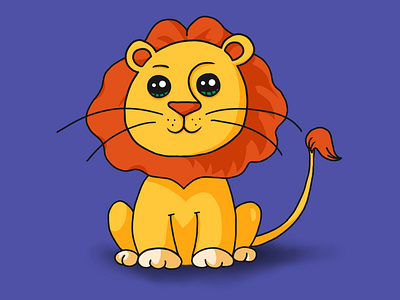 Alioned Lion Illustration